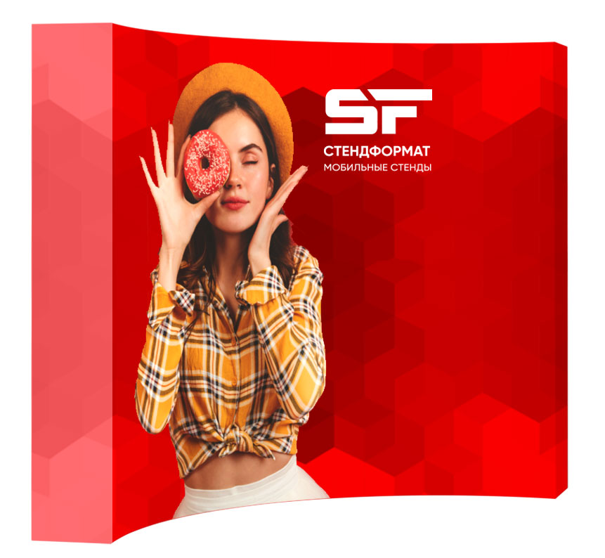 SegWall тканевый Pop Up стенд радиальный